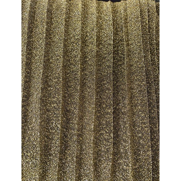JUST FEMALE Metallic Pleated Midi Skirt - Picture 2 of 6